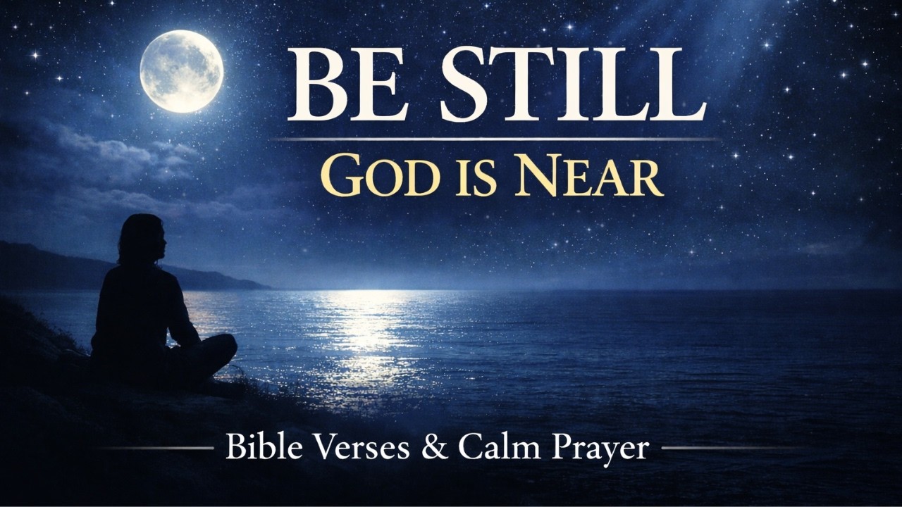 Be Still and Know God Is Near | Bible Verses and Calm Prayer