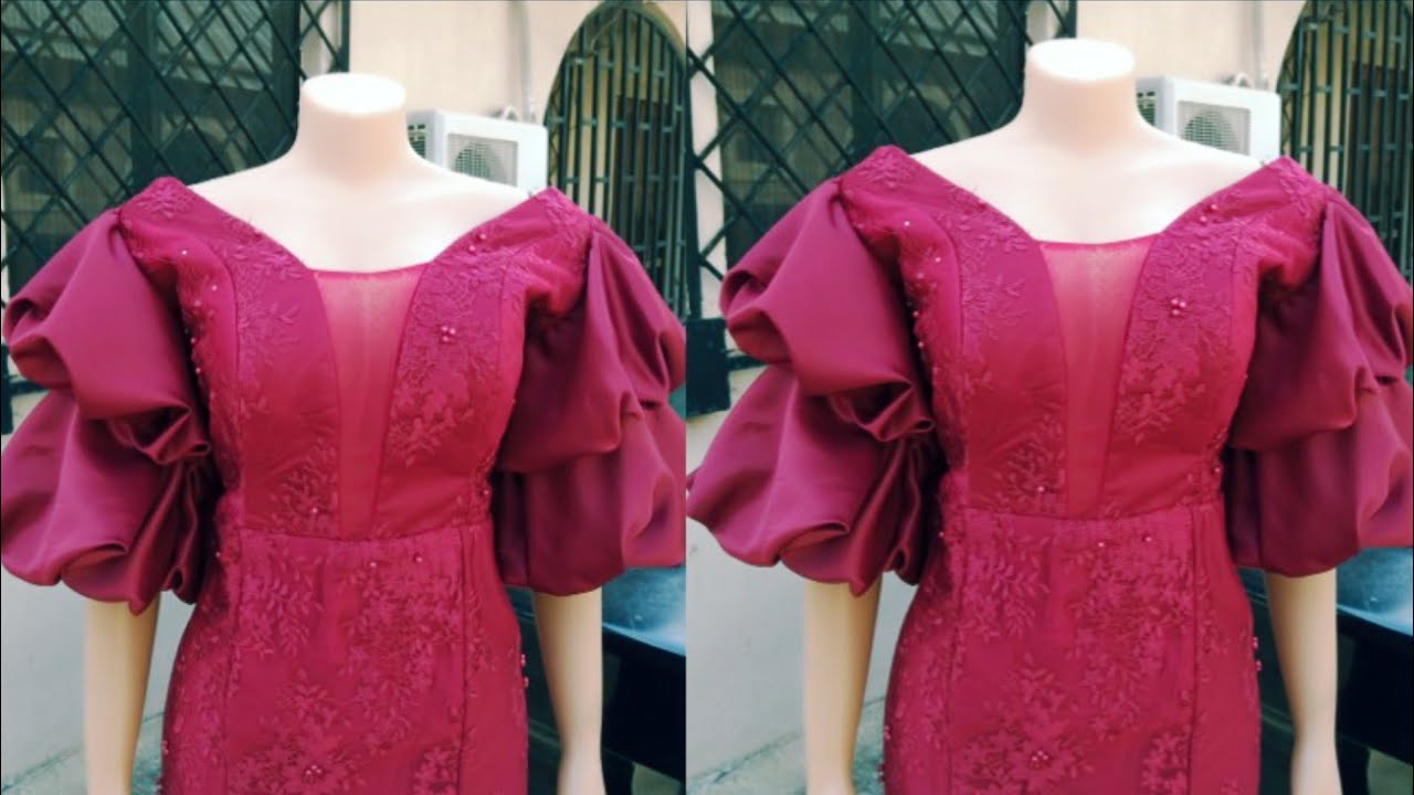 Trendy double layer puff sleeves without elastic or band (part 3)
