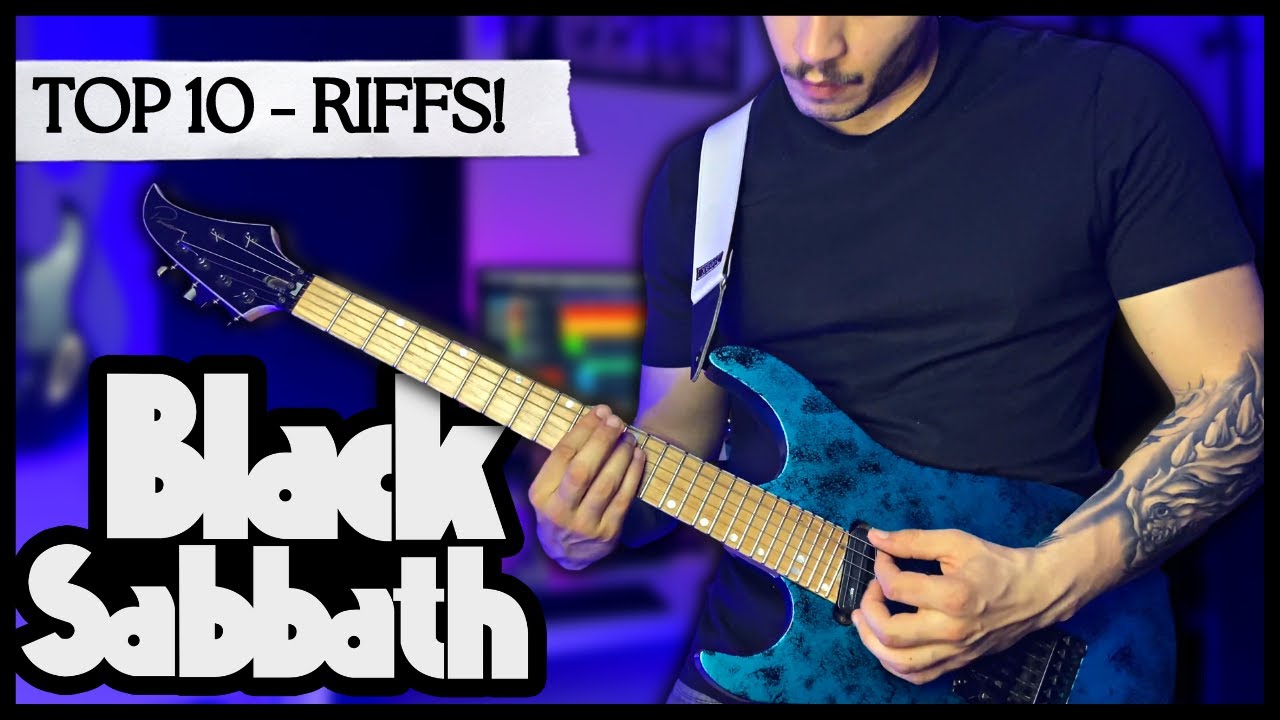 Black Sabbath - TOP 10 Guitar Riffs | Lucas Arneiro