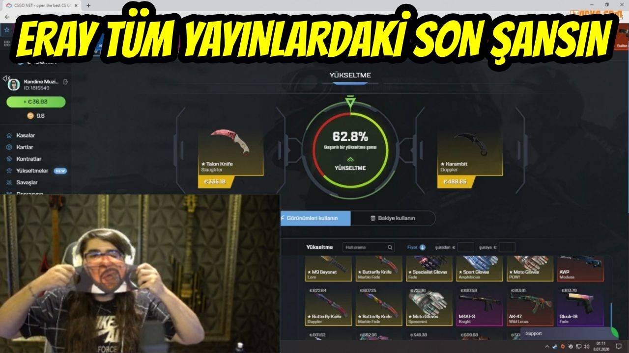 Kendine Müzisyen Eraya uyarak Cs Go Net Kasa Açılımı (8 Temmuz 2020)
