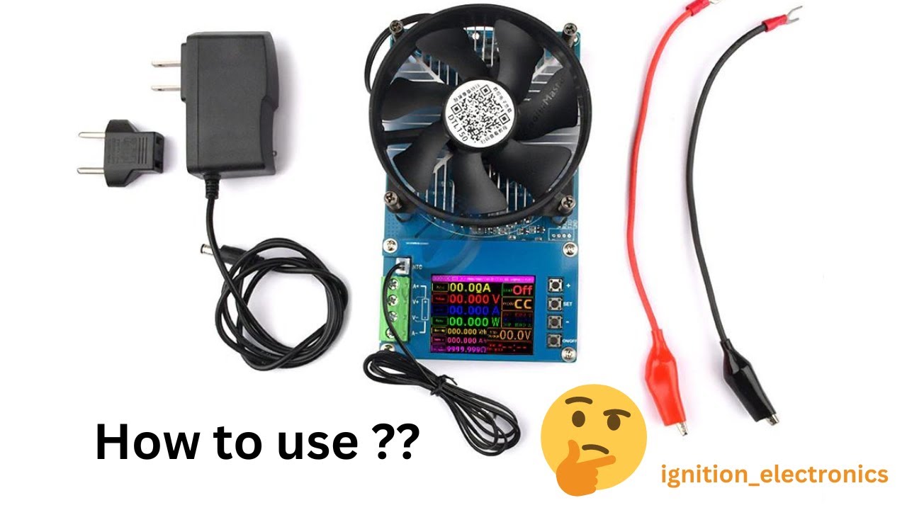 How to use ?? | 2.4 Inch 150W DC USB Electronic Load , Battery Tester Discharge, Capacity meter