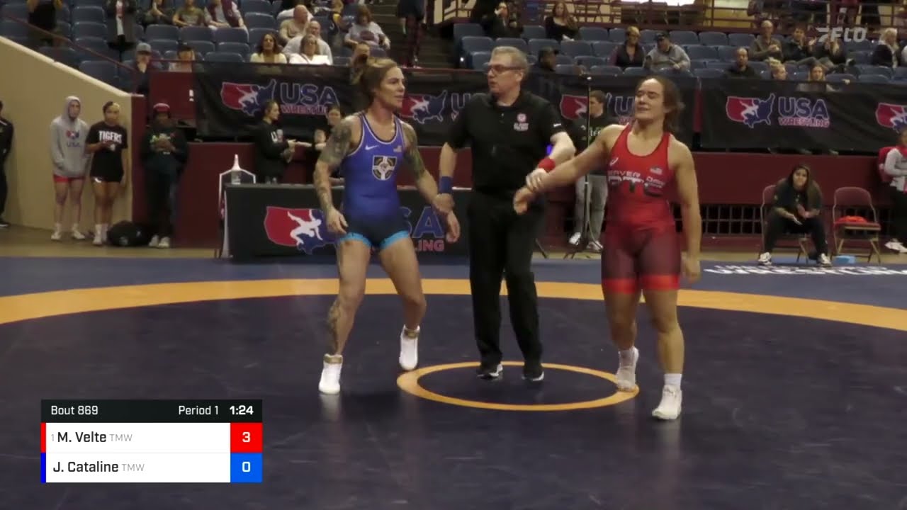 2023 Senior Nationals: Mallory Velte vs Jackie Cataline: 68 KG Quarterfinals
