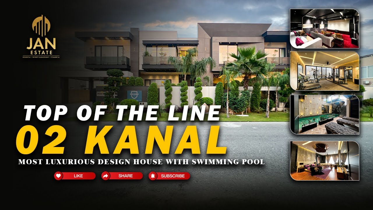 Top Of The Line 02 Kanal Fully Furnished House | Swimming Pool | Cinema | Gym
