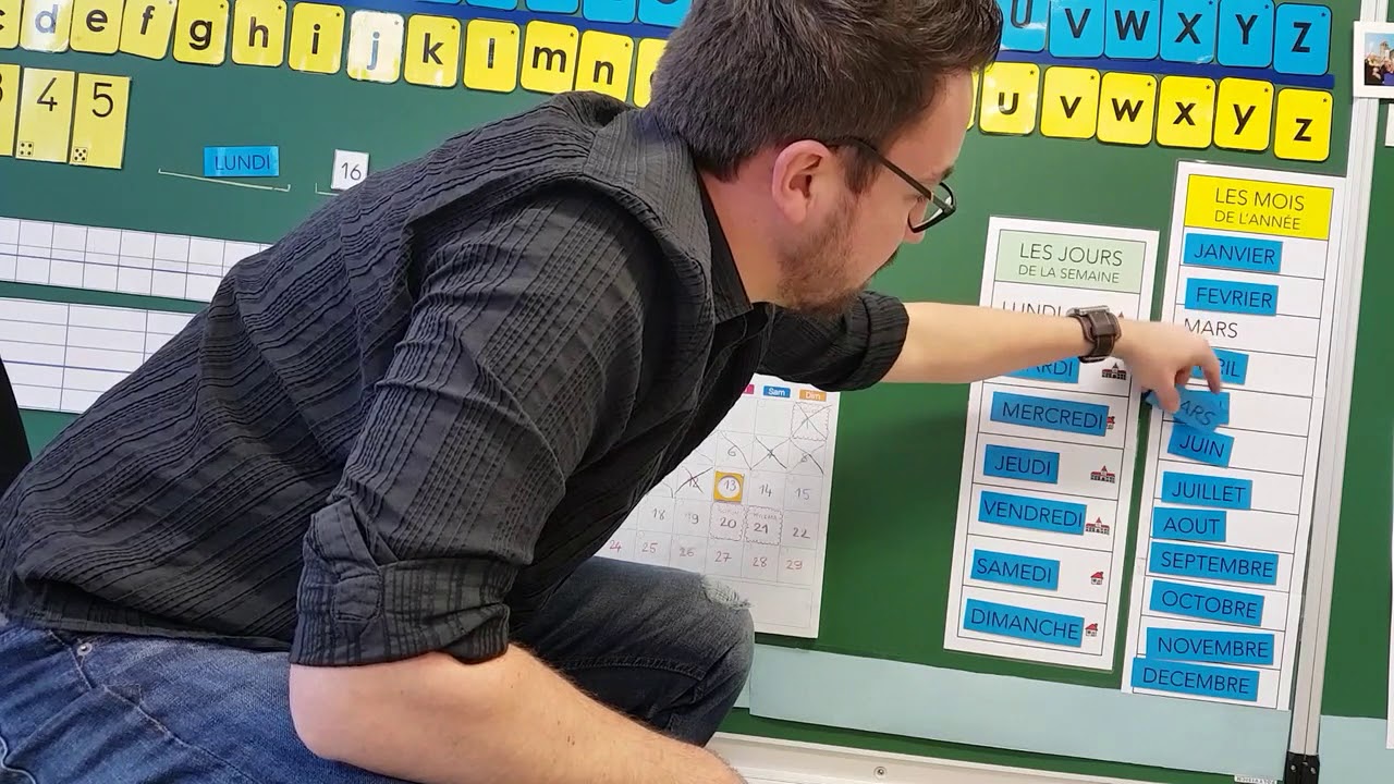 Maternelle - Le rituel de la date - LUNDI 16 MARS