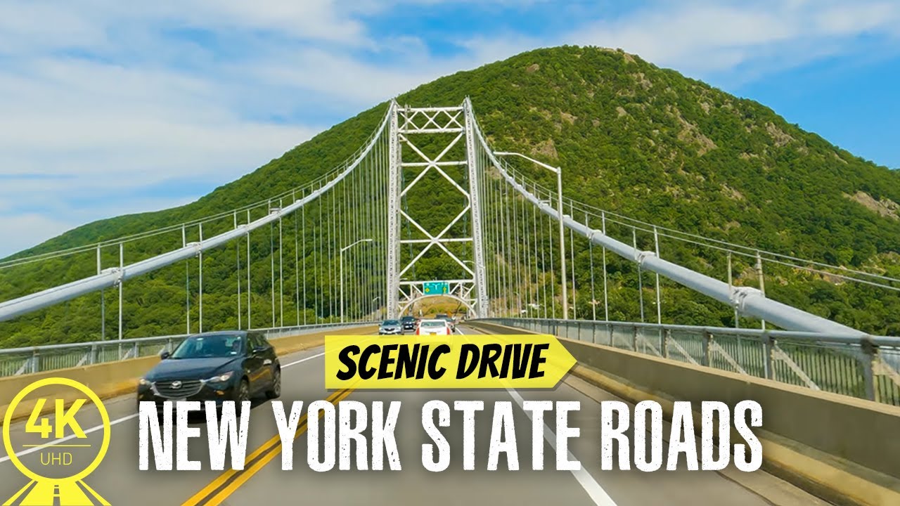 Scenic Roads of NY State in 4K - Driving from Arverne to Black Rock Forest, Cornwall & Back