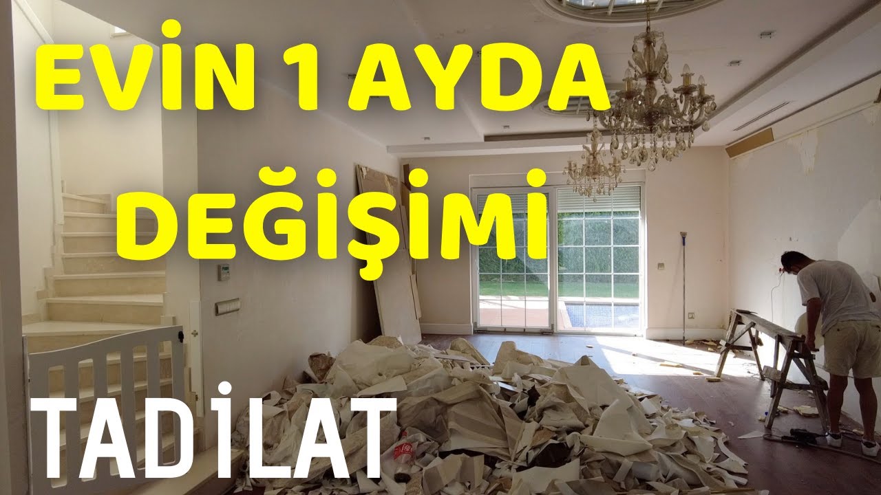 1 AYDA EVİN DEĞİŞİMİ 🏡⎜TADİLAT S&Uuml;RECİ 🔨 KABA İŞLER BİTİYOR ⎜VLOG #vlog  #tadilat