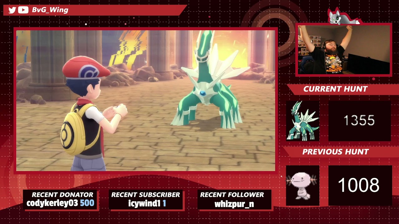 Live Shiny Dialga Reaction in Pokemon Brilliant Diamond! 1355 Resets!