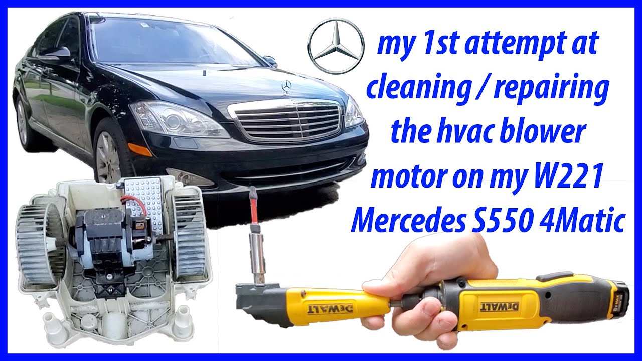 🛠️ attempting to clean / repair my A/C / heat blower on my W221 Mercedes S550 4Matic ⚠️