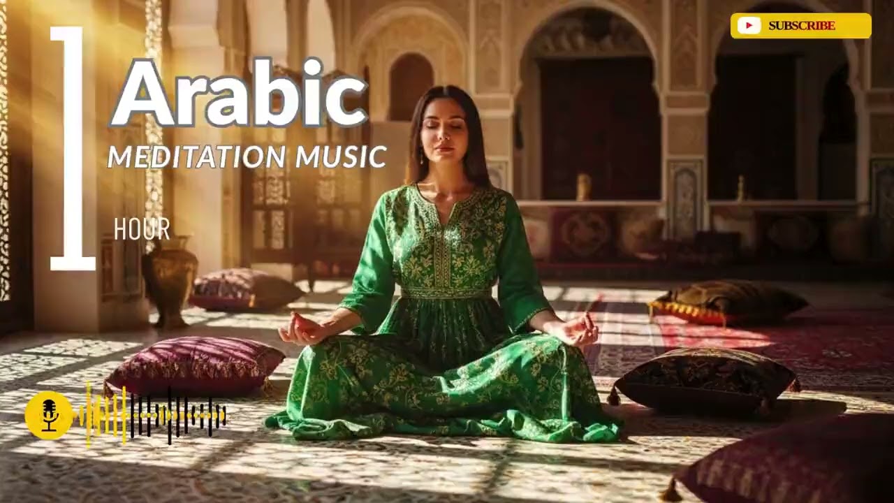 Peaceful Oasis Under the Crescent Moon | Arabic Meditation Music & Desert Ambience