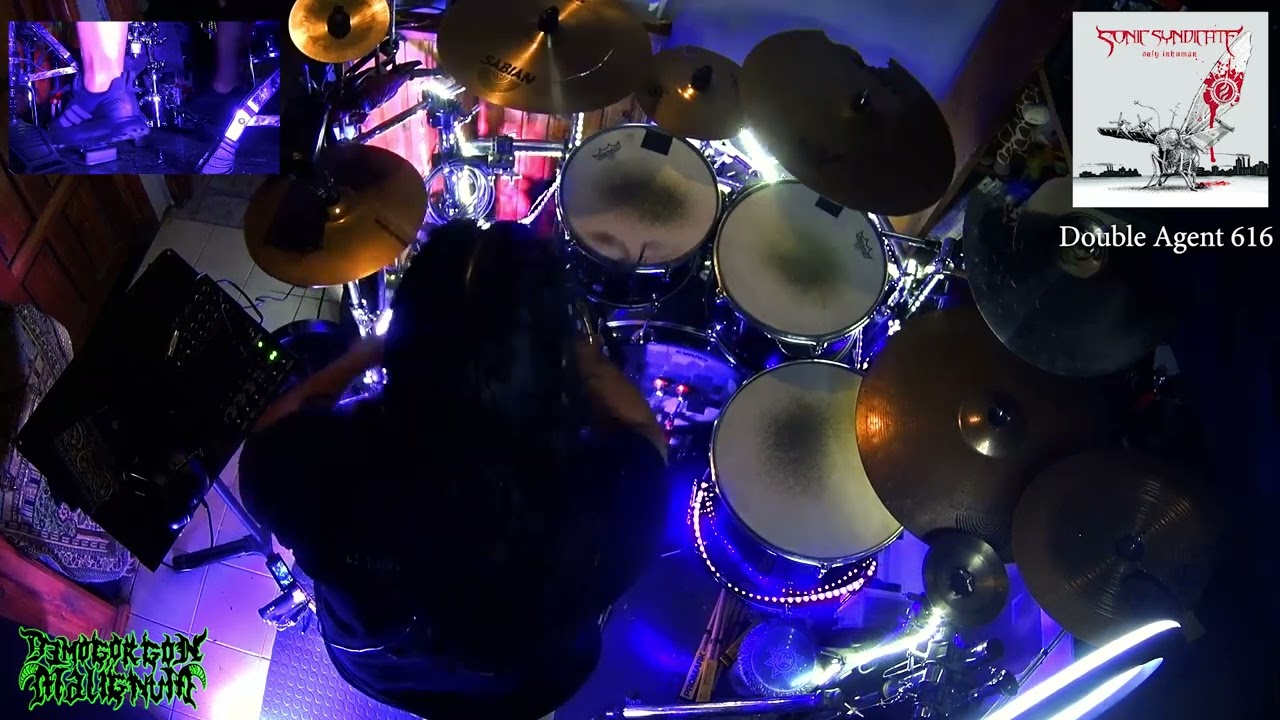 Double Agent 616 (Sonic Syndicate drum cover by Demogorgon Malignum) #metalcore