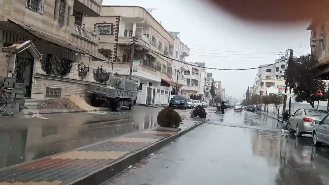 مشواري في عز الثلج سوريا النبك 
