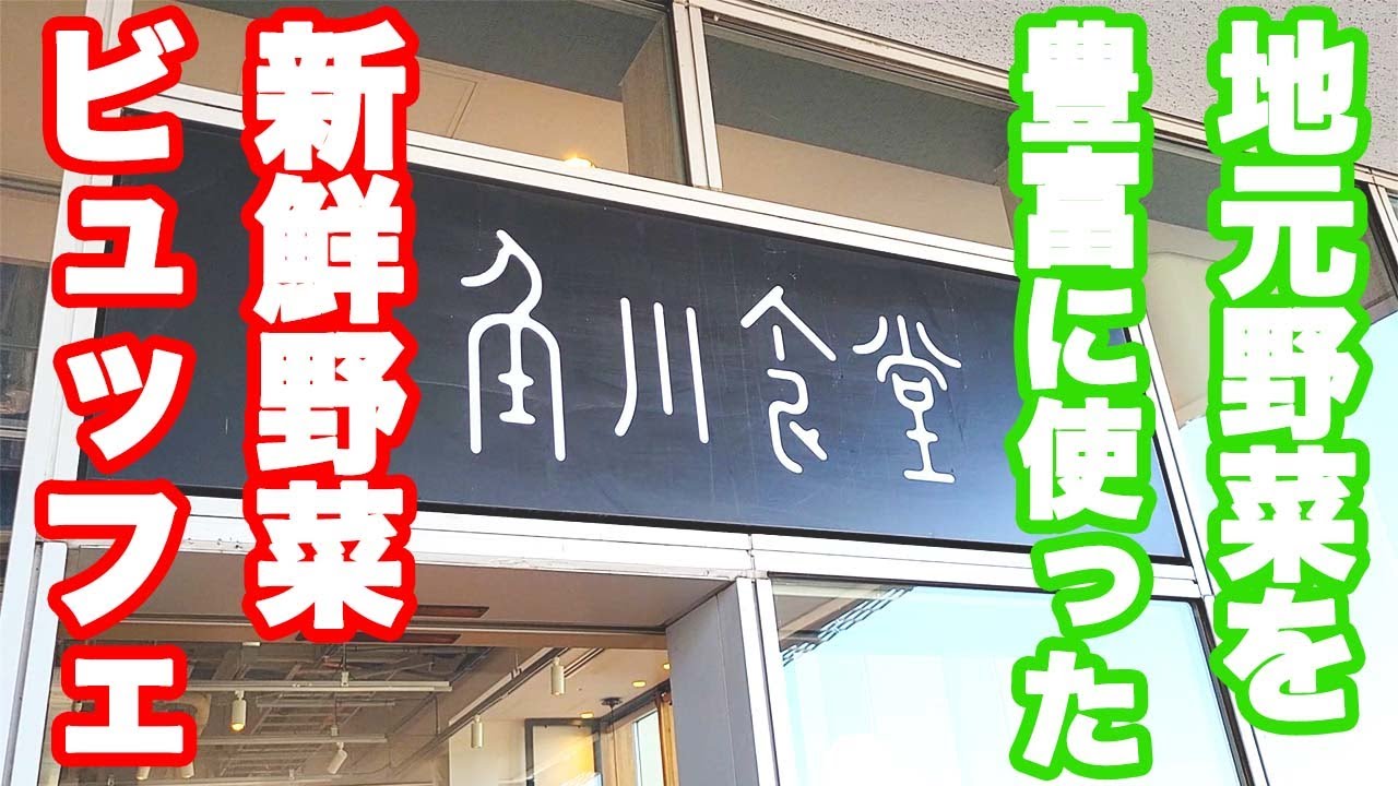 【食べ放題】埼玉の野菜を使った最大60種類のビュッフェメニューが食べ放題出来る角川食堂さんがうまくて健康的で最高でした♪【角川食堂 ビュッフェ 所沢 ぼっち】
