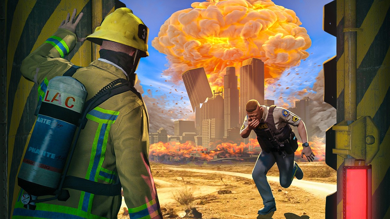 Surviving A NUCLEAR WAR in GTA 5 RP!