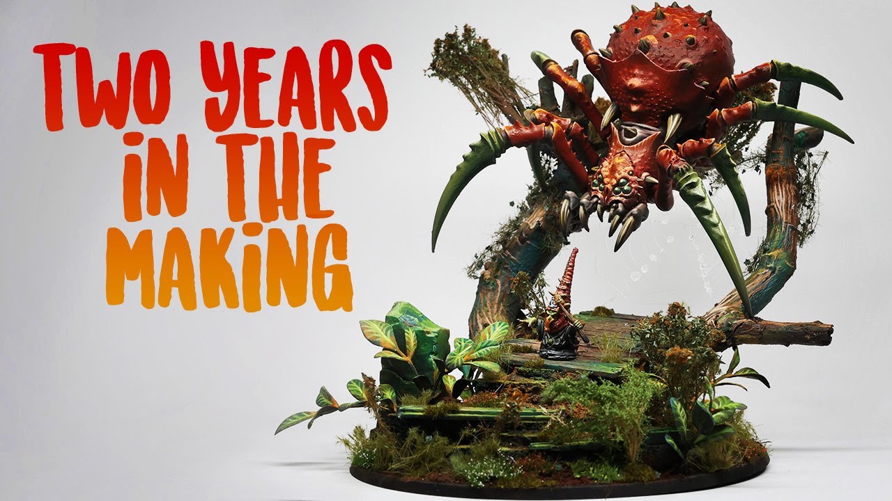 This project took me TWO YEARS to complete - Spooky forest Warhammer build