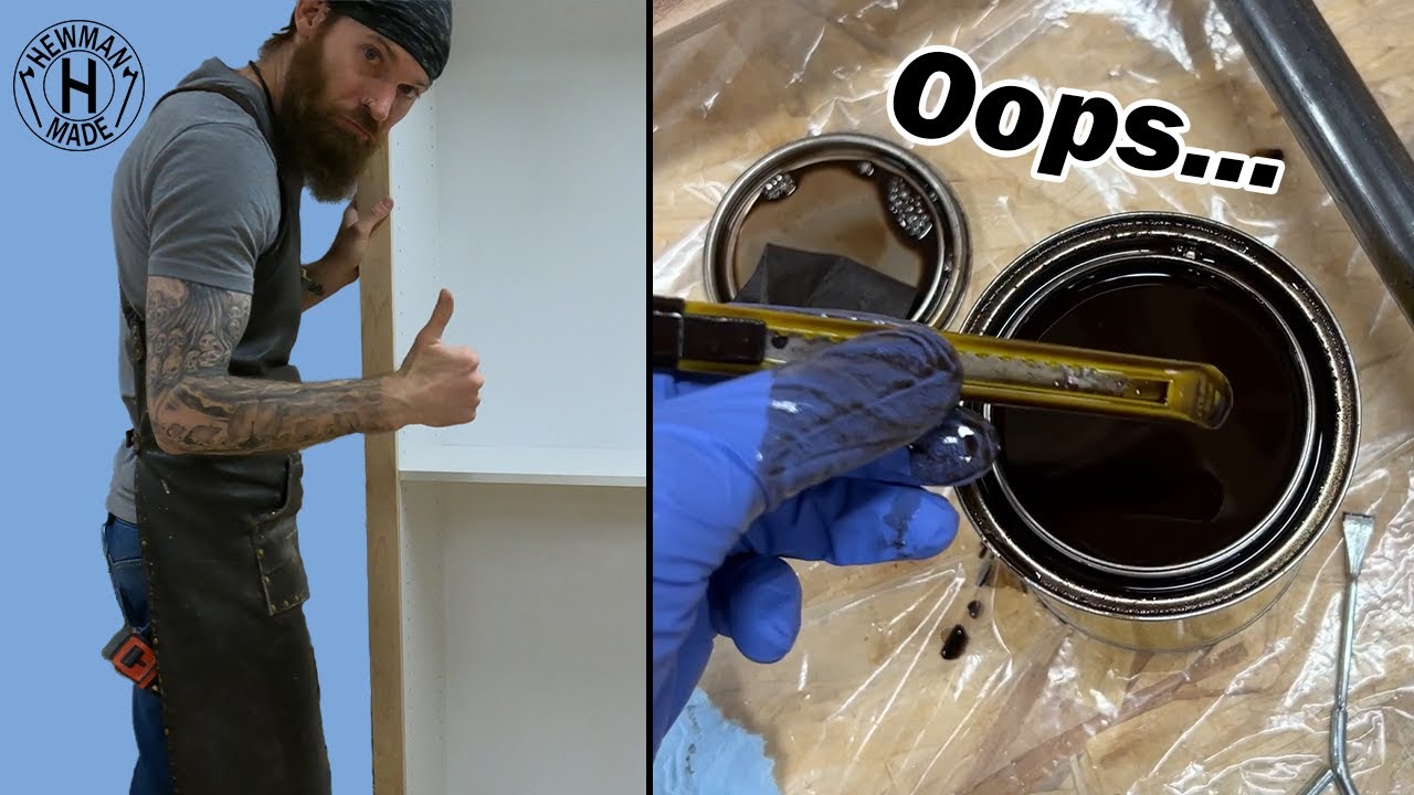 Face Frame and Stain || Secret Hidden Bookcase Part 3