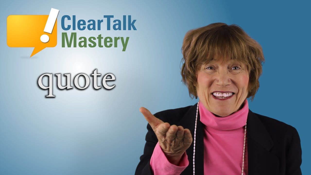 Accent Reduction - How to say the qu sound  - Tip 78