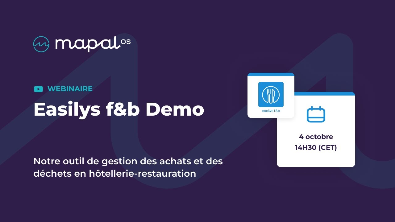 Semaine des apps MAPAL - Easilys f&b
