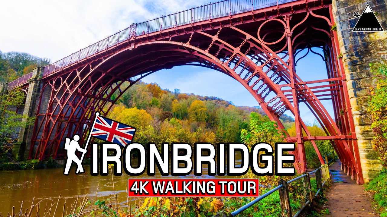 IRONBRIDGE | Historic Village with World Heritage site in Shropshire, UK | 4K Walking Tour