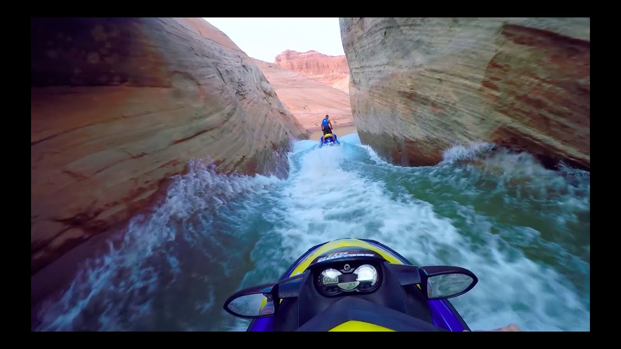 Jet Ski Water Fight Lake Powell (Arizona / Utah) w/ Sea-Doo and GoPro Slot Canyons 2016 Part 1 HD