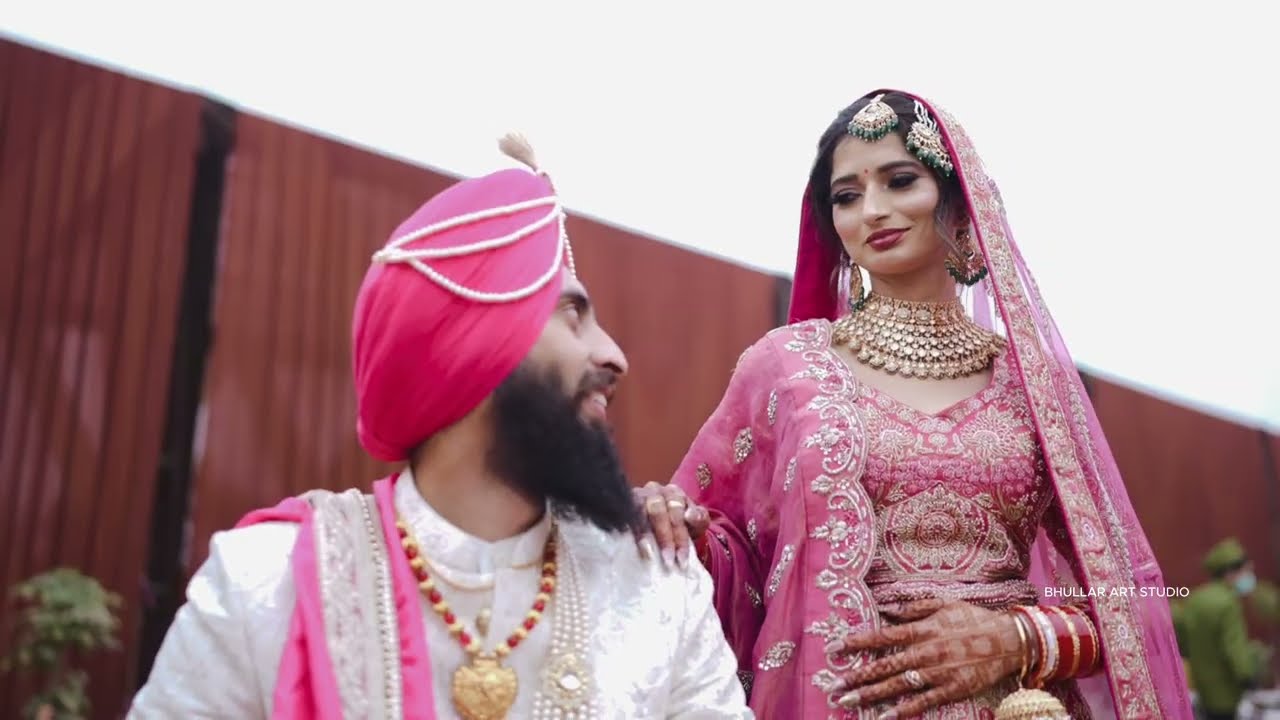 Prabh & Harman ( 4K WEDDING STORY) Bhullar art studio, M.81460-11565