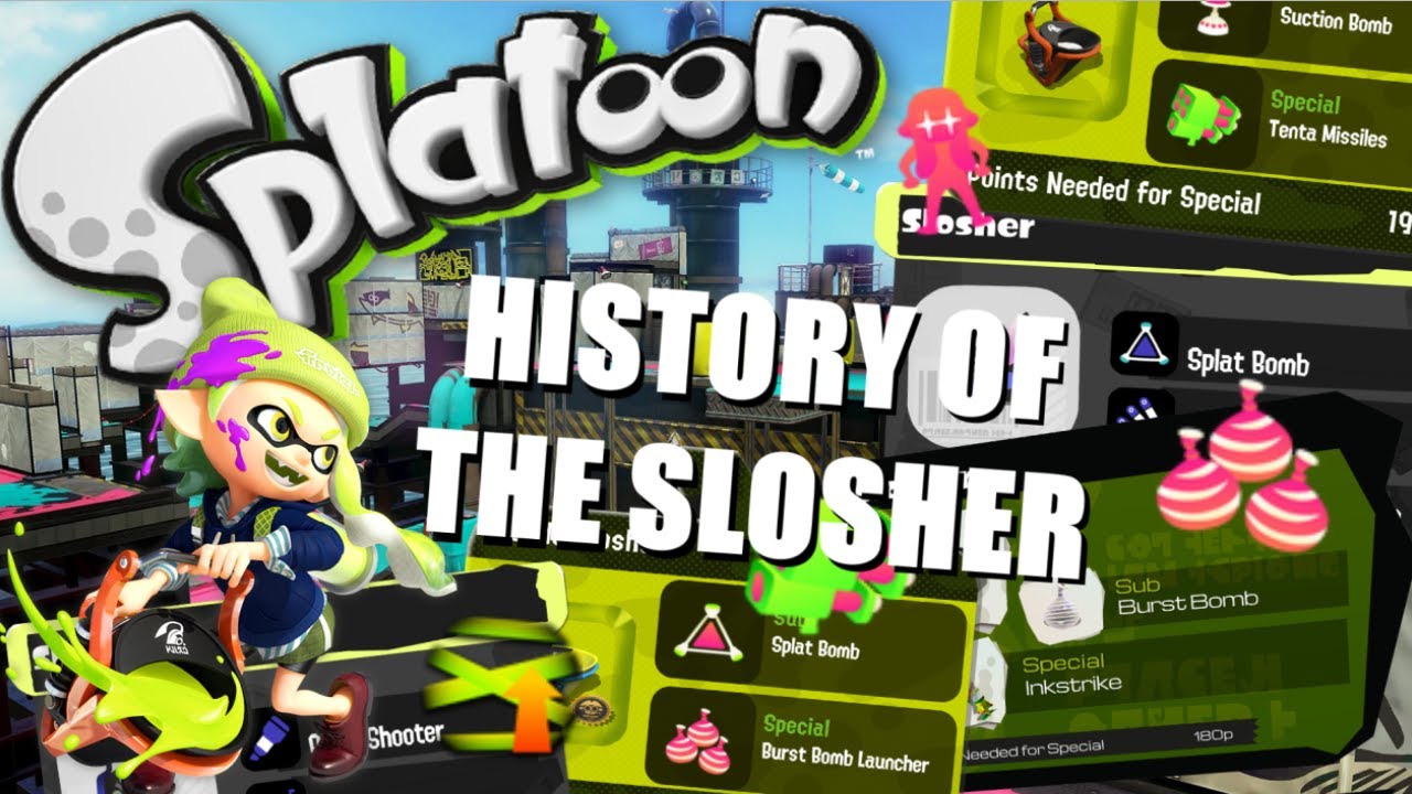 The HISTORY of THE SLOSHER: Forever High Tier (Splatoon)