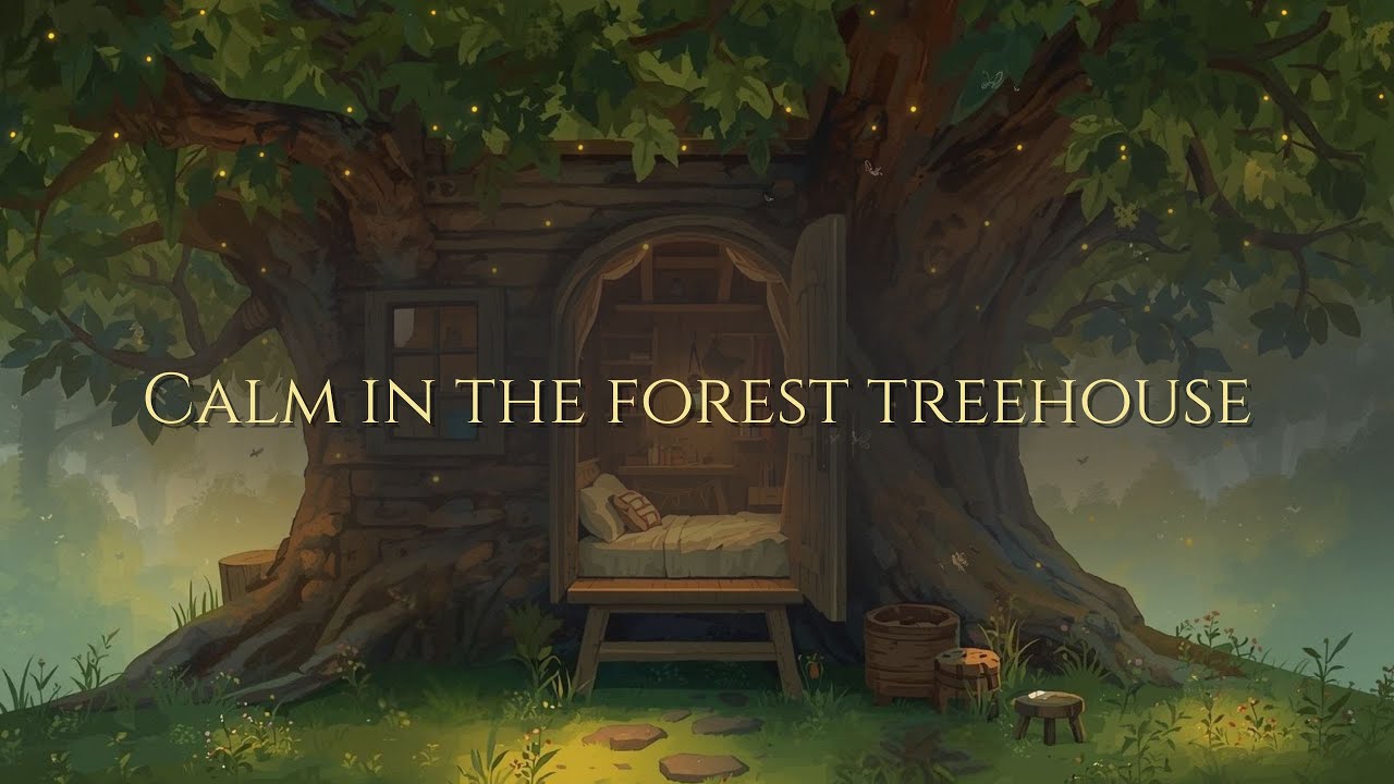 Calm in the Forest Treehouse  | Quiet Music for Children & Youth