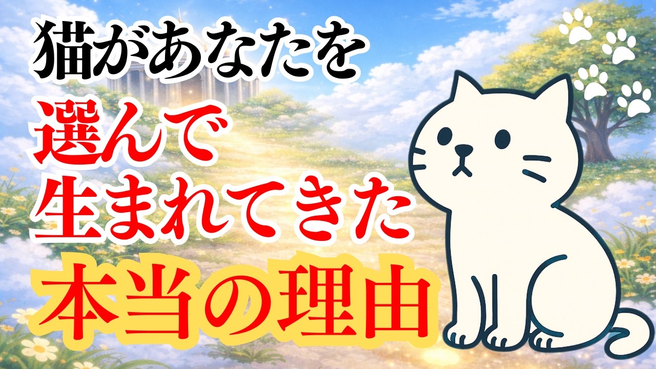 【出会いは偶然じゃない】愛猫があなたを選んで生まれてきた「本当の理由」