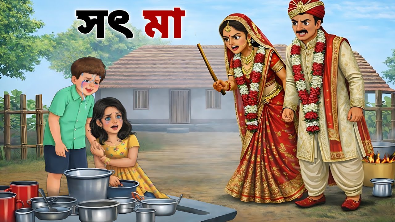সৎ মা | Moral Cartoon Stories | Bangla Kahani | Emotional Golpo | ToonZik Bangla 