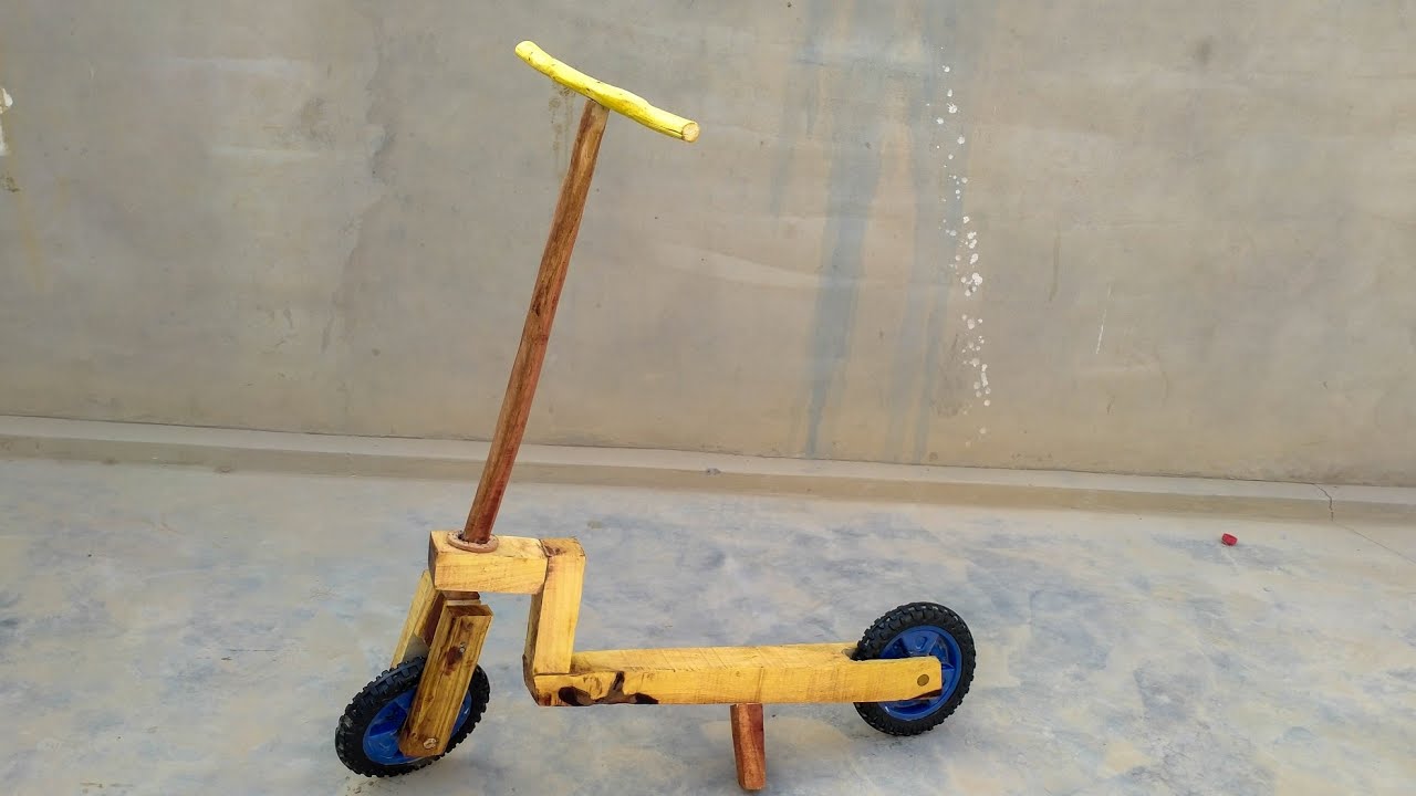 How To Make Scooter Wooden || Diy wooden Scooter