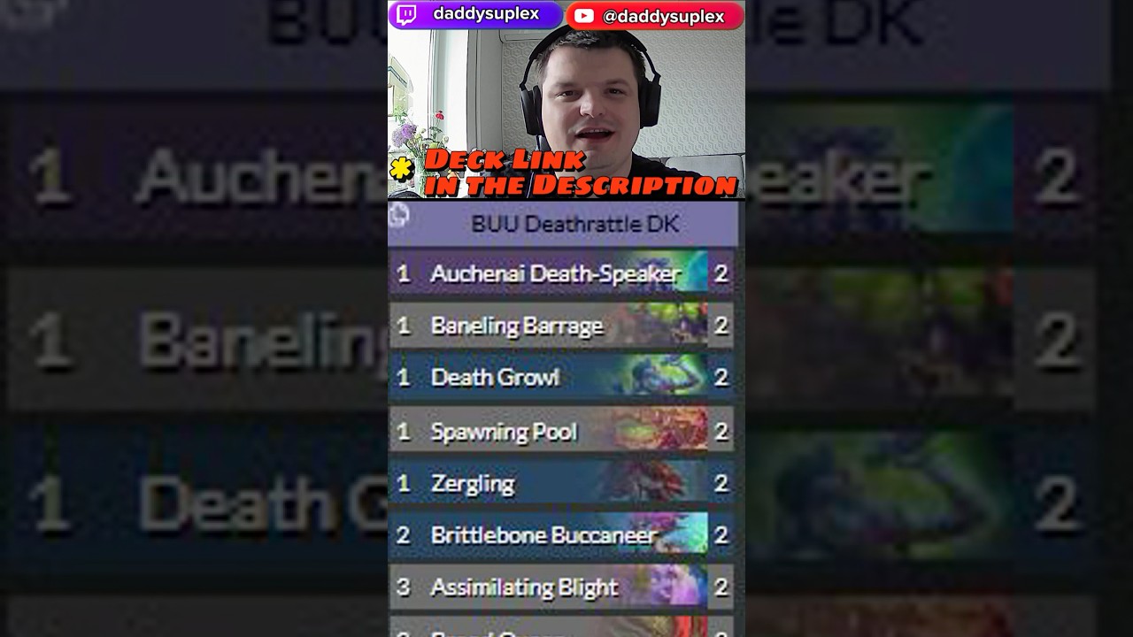 BUU Zerg Deathrattle Death Knight Deck List - StarCraft Mini-Set The Great Dark Beyond Hearthstone