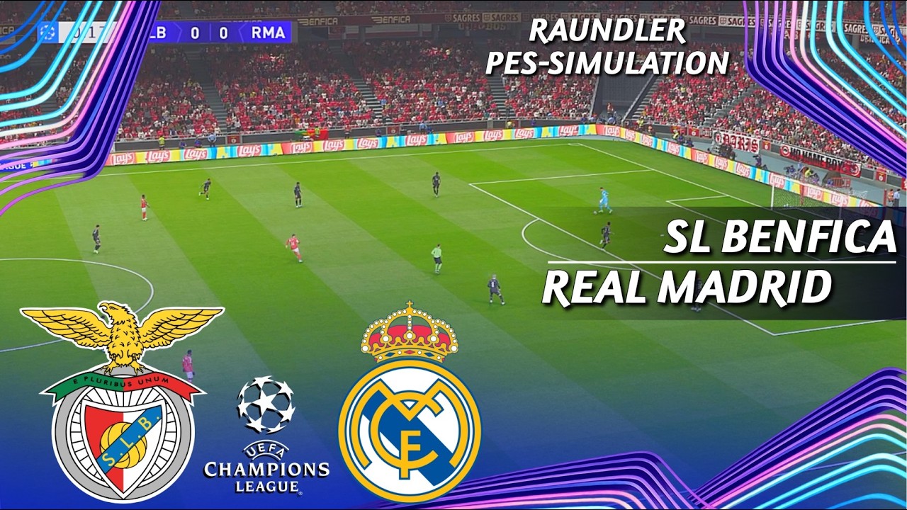 SL Benfica vs Real Madrid | UEFA Champions League | First Leg | PES 2021 Simulation