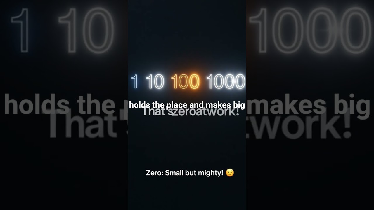 Zero: The Placeholder Hero! 🔢💥 #Shorts