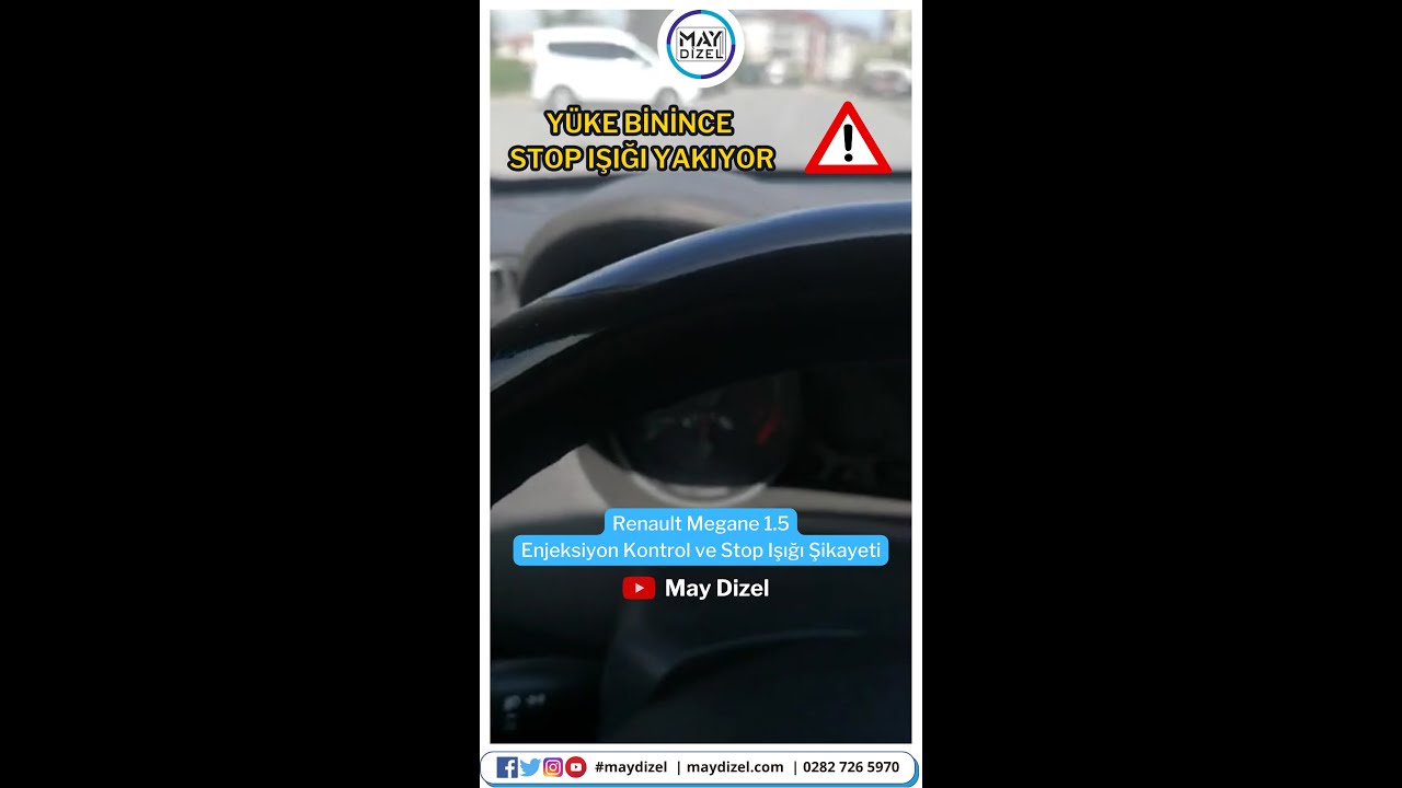 Renault Megane Araç Yüke Binince Stop Işığı Yakıp Enjeksiyon Kontrol Arızası Veriyor