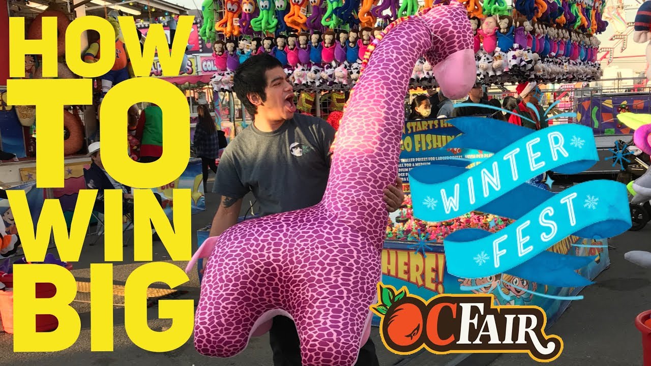 How To Win BIG at Carnival Games | Winter Fest OC Fair