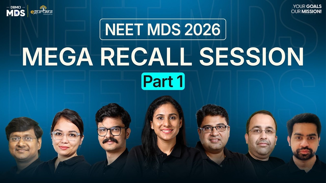 NEET MDS 2026 Mega Paper Recall Part 1 | Detailed Question-wise Analysis | DBMCI MDS