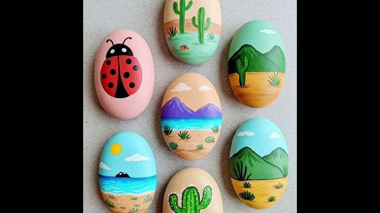 Awesome Amazing Stone Art Painting Ideas....| #artscraft #stoneart #homedecor #craftyhome 