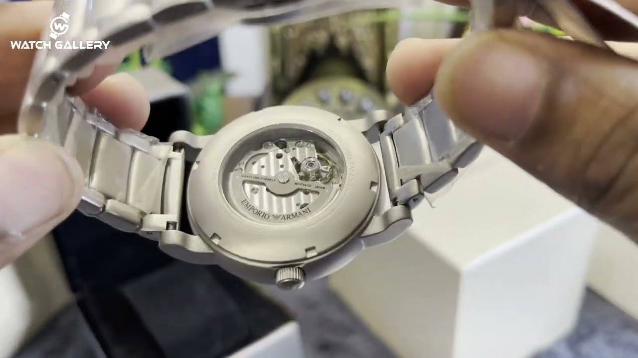 Emporio Armani AR60021 Automatic Men's Watch Unboxing | Watch Gallery