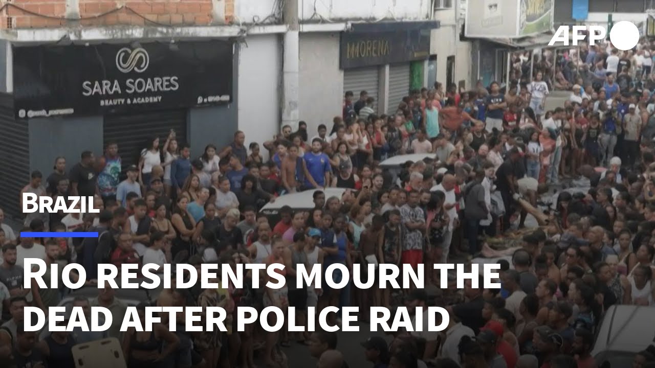 Residents mourn after deadly Rio police crackdown on powerful narco gang | AFP