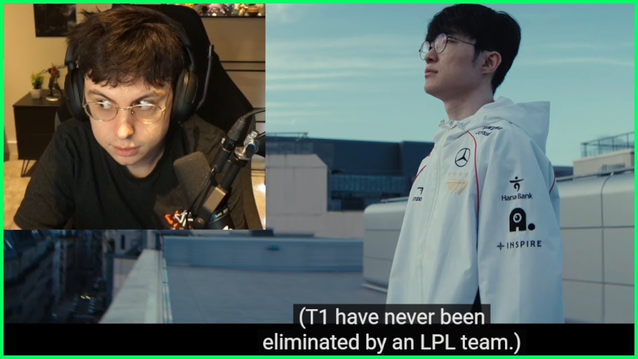Caedrel Reacts To T1 VS TES Worlds Teaser