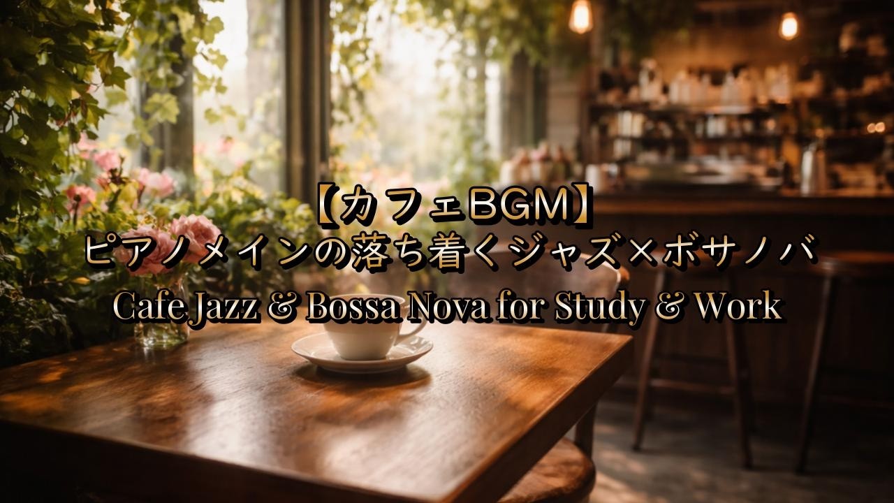 【カフェBGM】朝カフェのやさしいピアノ ☕ Morning Coffee Piano | Relaxing Cafe BGM for Work & Study　作業＆勉強用