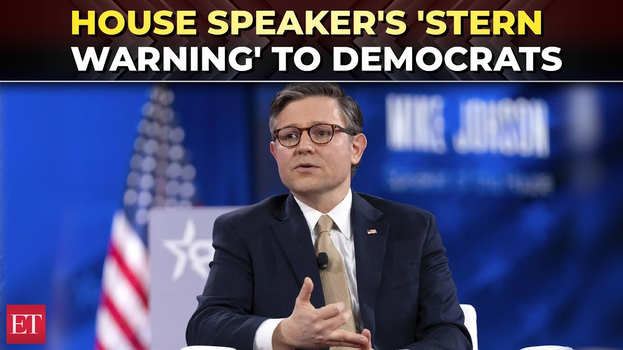House Speaker Mike Johnson warns Democrats: 'Everyone wants to be on this train, not in front of it'