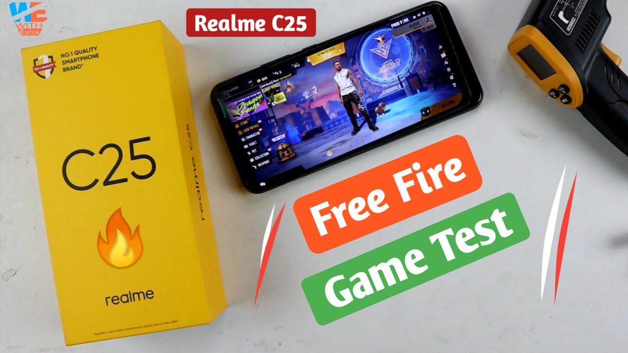 Realme C25 Free Fire Test Heating & Battery Drain Test | MediaTek Helio G70 |