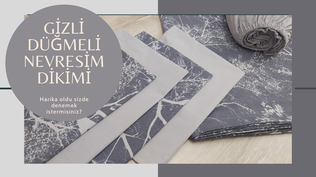 Gizli düğmeli nevresim dikimi👍makinada düğme dikimi👍ilik açma👍