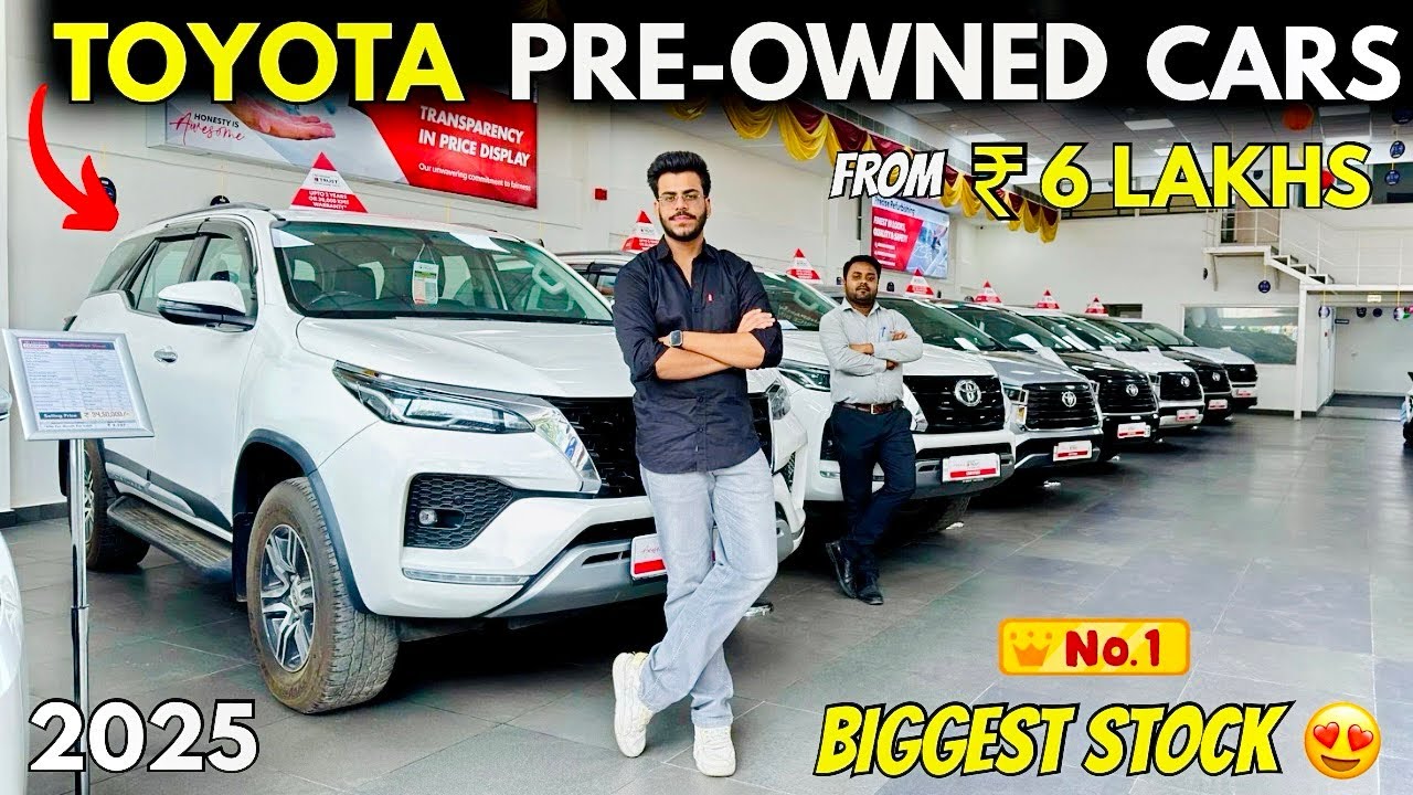 Toyota Fortuner , Inova and Many More Cars At Best Prices ✅ All Toyota Pre-owned Cars Available