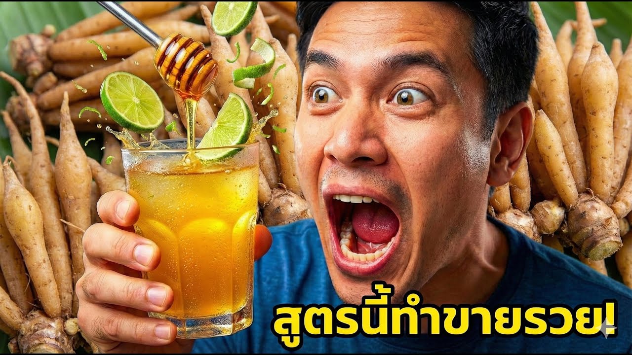น้ำกระชาย..ต้านโรค ที่อร่อยที่สุดในโลก| Nava DIY