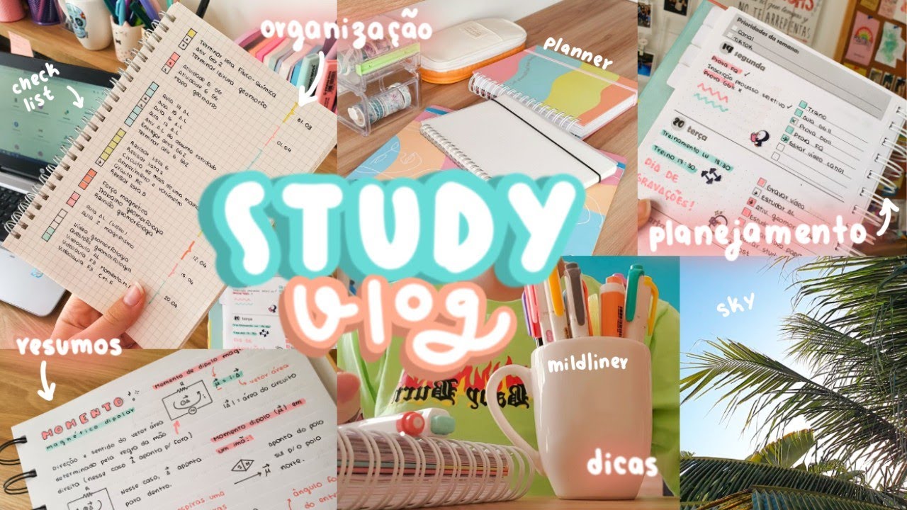 Study Vlog: Dicas de organização e planejamento | Notion + Idenati | Malena Studies