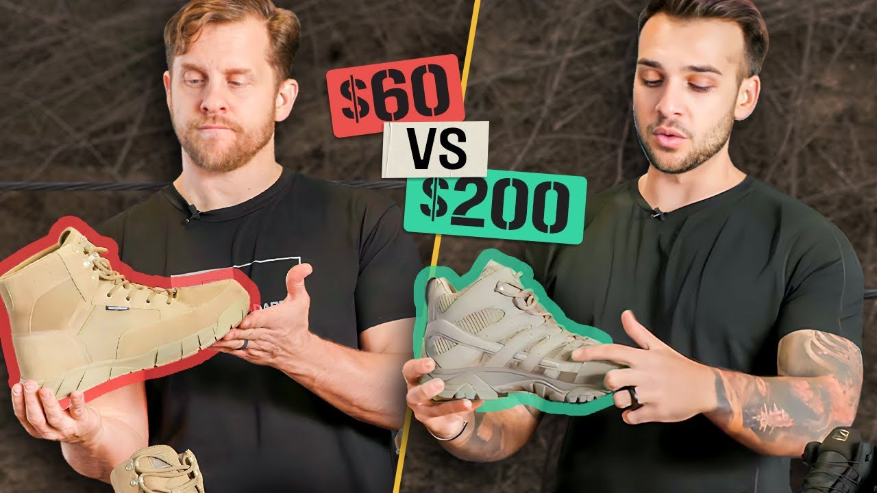 CHEAP vs. EXPENSIVE Tactical Boots - Spec Ops Compare