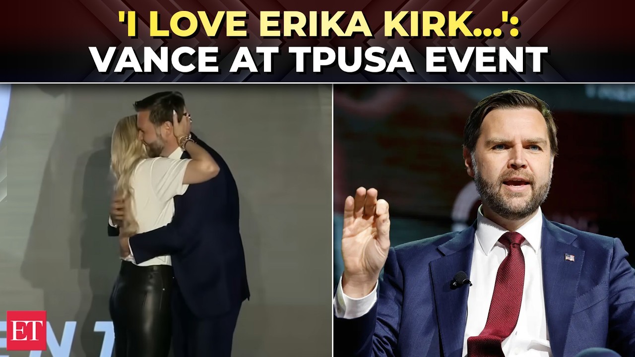 'MIND YOUR OWN business!': JD Vance EXPLODES at critics targeting Erika Kirk at TPUSA event