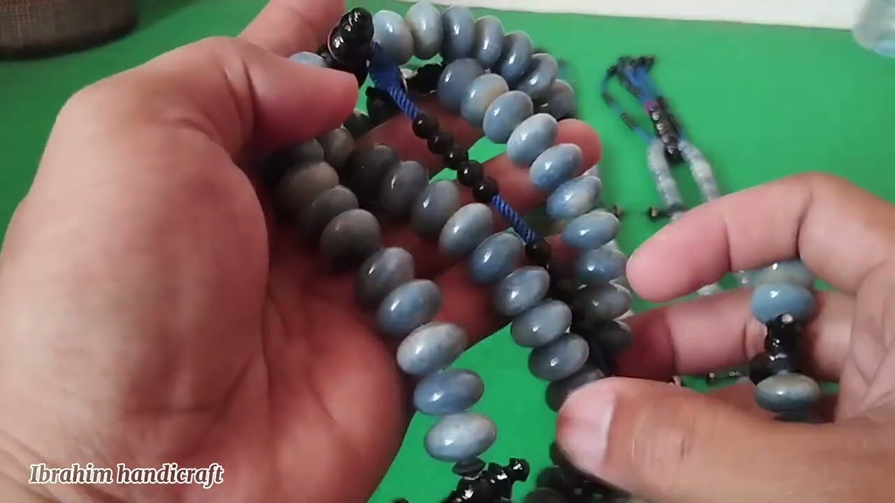 tasbih tijani coral blue || coral biru