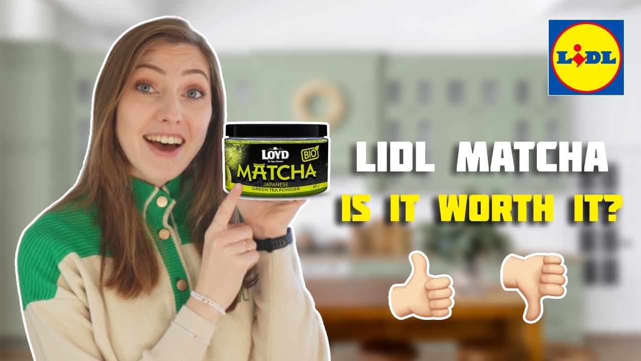 Я попробовала порошок матча от Lidl.
